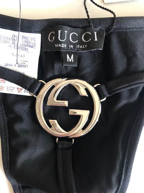 gucci lingerie.|Gucci g string.